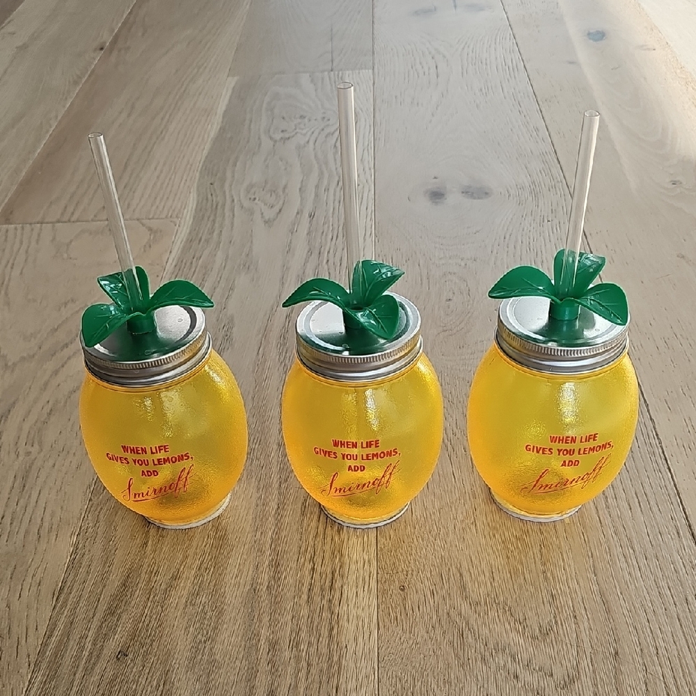 Smirnoff Lemon Party Cups Set Of Three (3)